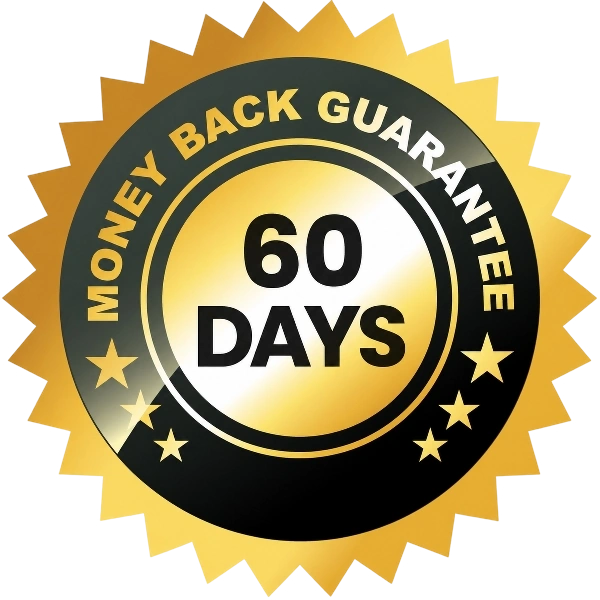 60 day money back guarantee badge